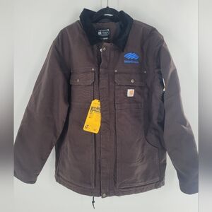 Carhartt Men's Full Swing Relaxed‎ Fit Washed Duck Insulated Traditional Coat L